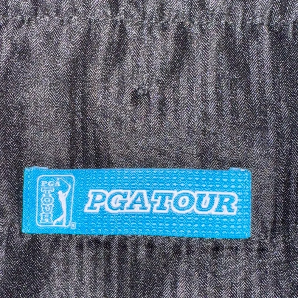 G-44 Men’s PGA Tpur Black Gray & White Plaid Summer Shorts‎ Size 36